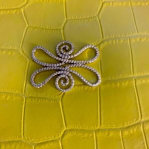 Orrana Crocodile Clutch w Diamond embellishment